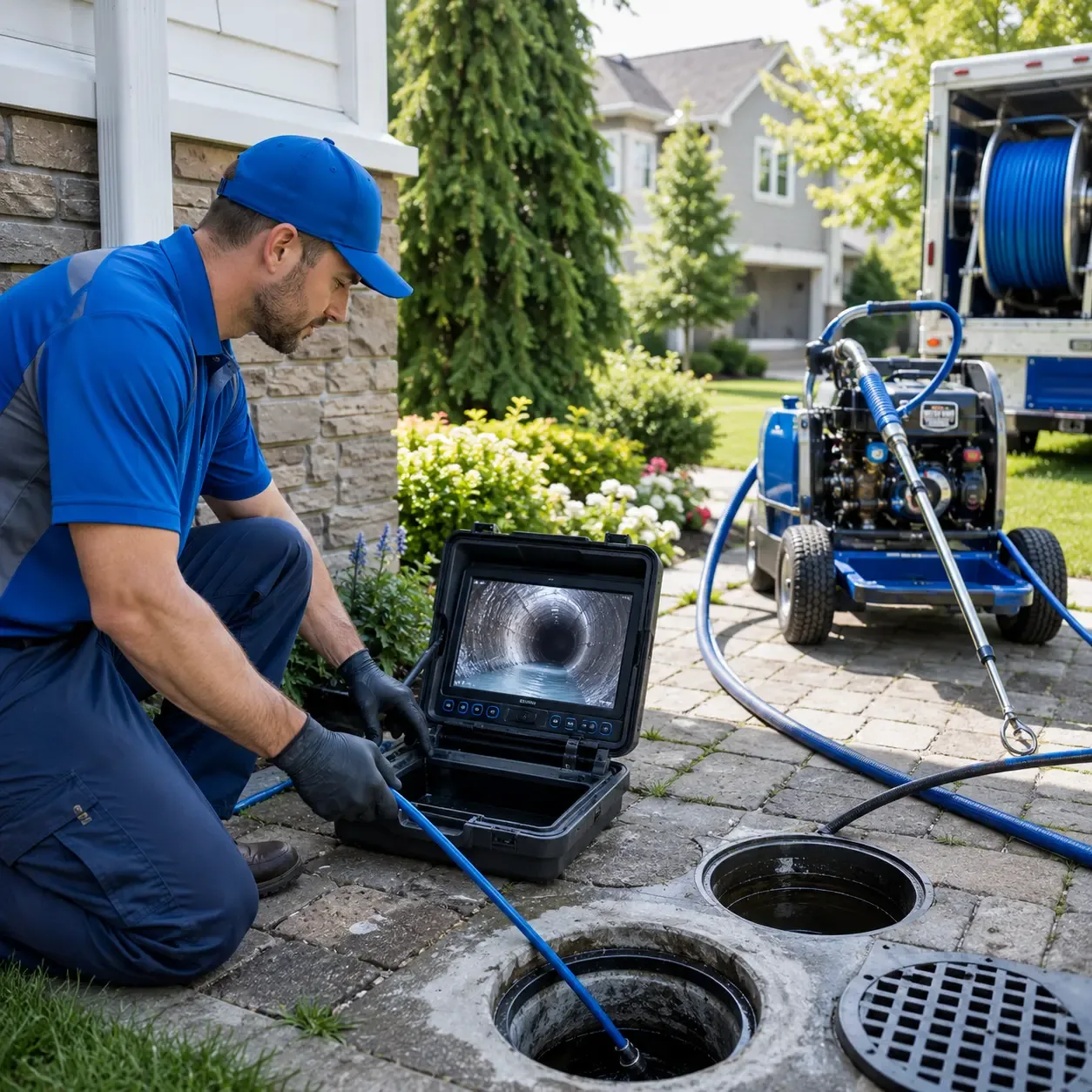 Outdoor drain cleaning professionals serving Lovell, ME