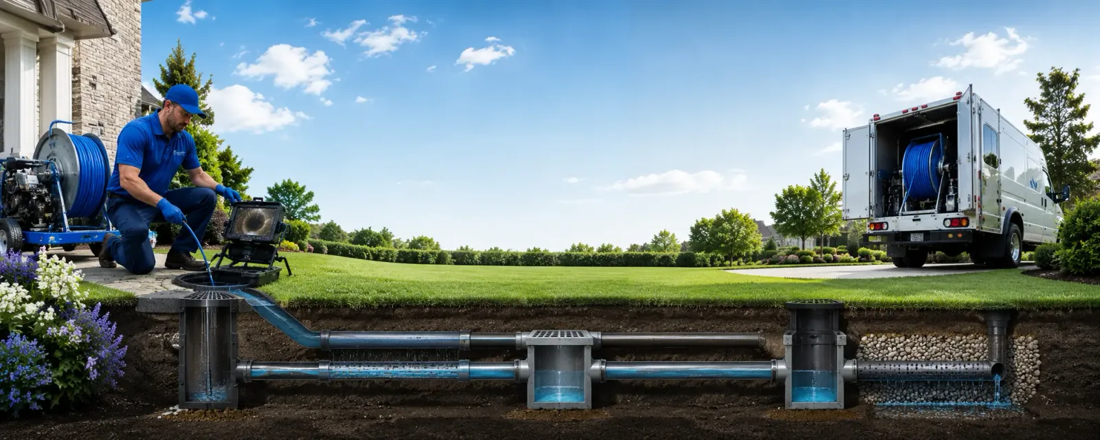 Outdoor drain cleaning information for Lovell, ME